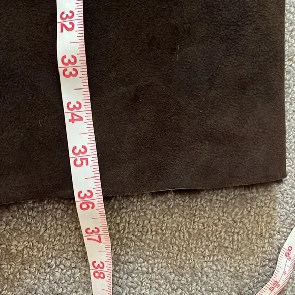 Vintage Cole Haan Country Brown Leather and Fur Coat Men’s Size Large - Picture 15 of 16